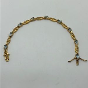 14k gold-plated sterling silver bracelet